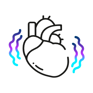 hart met onregelmatige hartslag