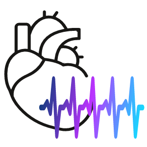 hart met snelle hartslag - tachycardie